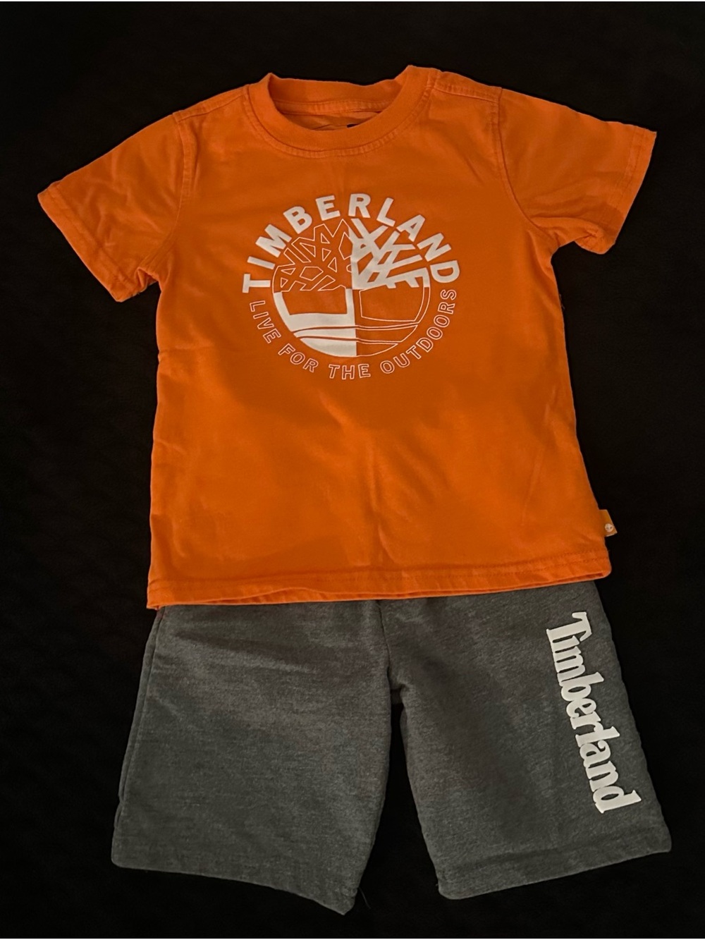 Timberland Orange Tee with White Logo